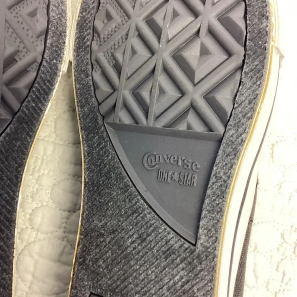 Converse One ⭐️ Star‎ Skulls Guitars Canvas Shoes Junior US 3.5 Grey Worn once